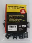 NIPPUSIDEANKKURI 17X12X8 3M 25KPL RUUVIKIINNITTEINEN - Teipit - MR-2139 - 2