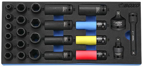 KONEHYLSYSARJA 1/2" BOXO - Moduulit työkaluvaunuihin - 284-BX029 - 1