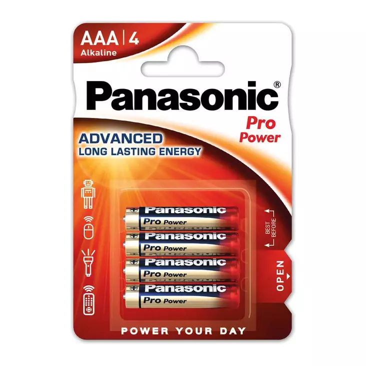 PANASONIC PRO POWER AAA LR03PPG/4BP 4KPL/PKT - Paristot - 00265999 - 1