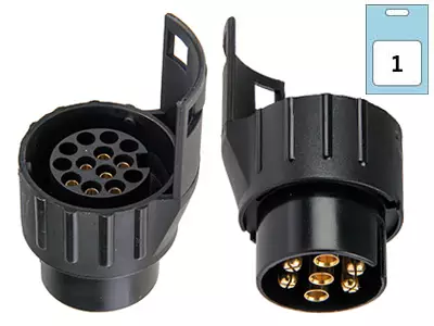 AUTOLINE Adapteri 7-nap. -> 13-nap. - Peräkärryn pistokkeet - 1553-5549 - 1