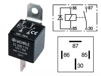 TEHORELE 12V 70A 4-NAP DIODILLA - Katkaisijat - 22200119 - 1