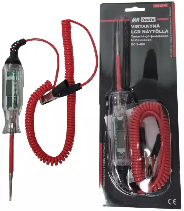 Virtakynä LCD näytöllä DC 3-48V - Yleismittarit ja testerit - MR-2799 - 1