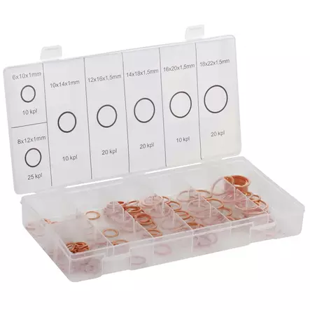 Kuparialuslaatta lajitelma 115kpl - Korjaamotyökalut - T04KITA - 1