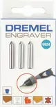 Dremel Kaiverrinterä 3 kpl Kaiverrin 290 - Dremel pienoistyökalun tarvikkeet - 26159924JA - 3