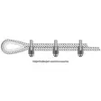 Vaijerilukko 19mm kg DIN741 - Luokittelemattomat ketjut ja tarvikkeet - V1628A - 3