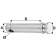 Vetovarren tappi 22 x 114 - Traktorit ja työkoneet - T0709A - 2