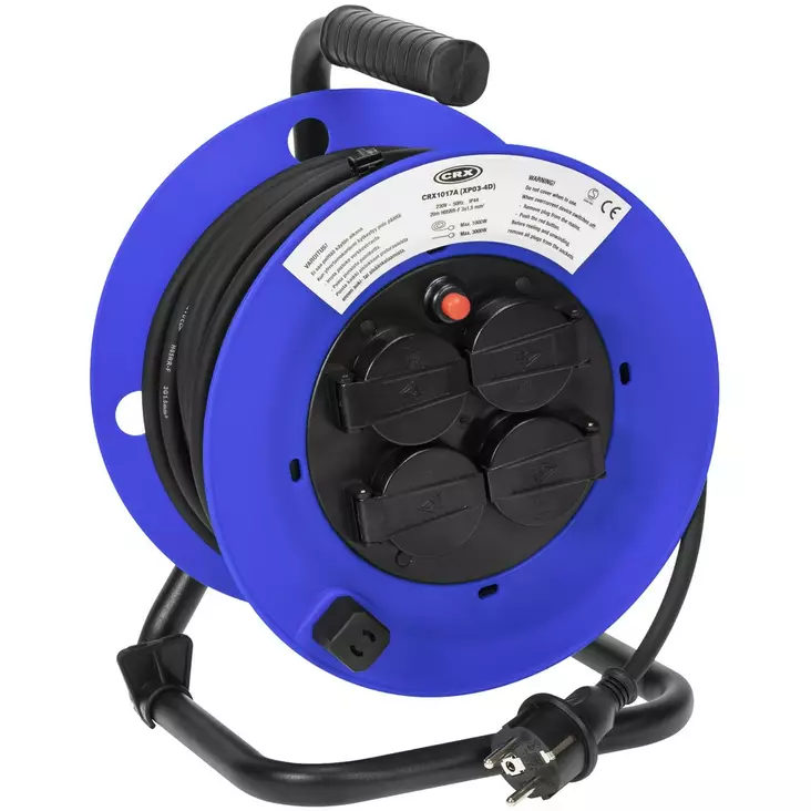 KAAPELIKELA 20M KUMI 4-OS 3X1,5MM - Letku- ja sähkökelat - CRX1017A - 1