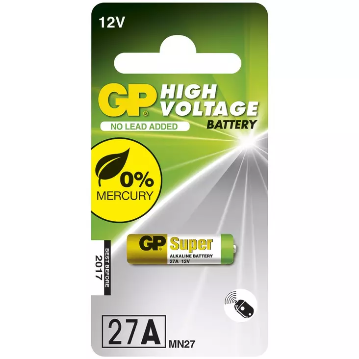 PARISTO ALKALI 12V 1KPL - Paristot - GP27A - 1