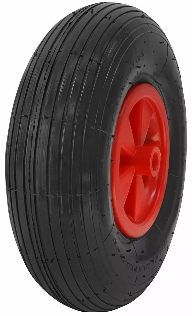 PYÖRÄ 4.00X6/4 MUOVI/LIUKUL. TÄYDELLINEN - Ilmakumirenkaat - XPM350100A - 1