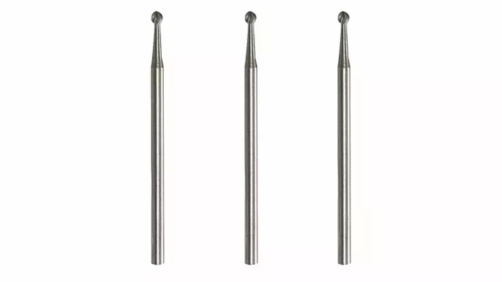 Dremel 107 Pieni Kaiverrusterä 2,4 mm 3 kpl - Dremel pienoistyökalun tarvikkeet - 26150107JA - 1