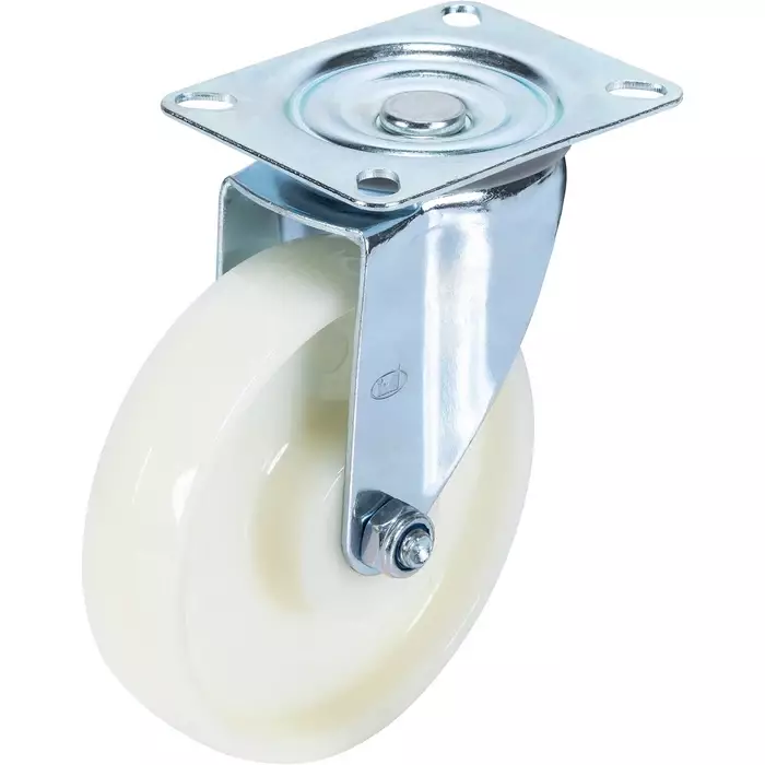 Kääntöpyörä 125mm valkoinen - Vaunu- ja kalusterenkaat - XPS125040A - 1