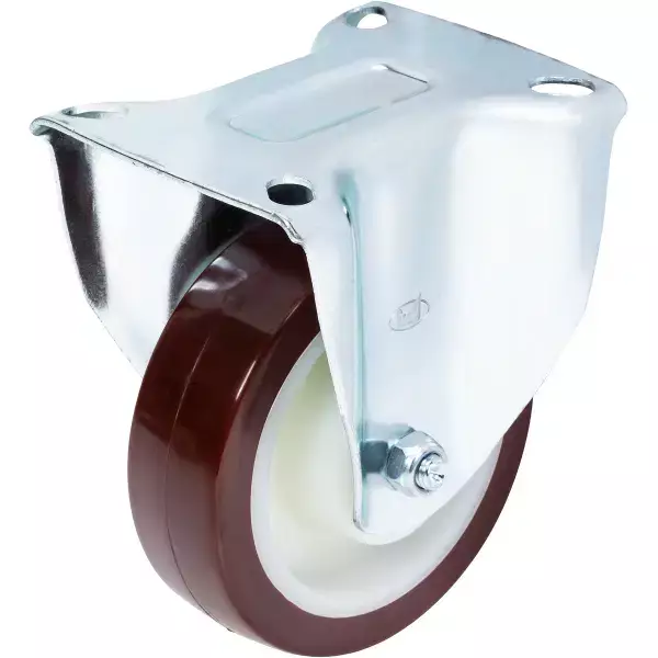 Kiintopyörä 100mm uretaani - Vaunu- ja kalusterenkaat - XPKU10035A - 1