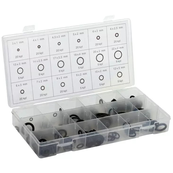 O-Rengas Lajitelma 225Kpl Y - Korjaamotyökalut - X008210A - 1