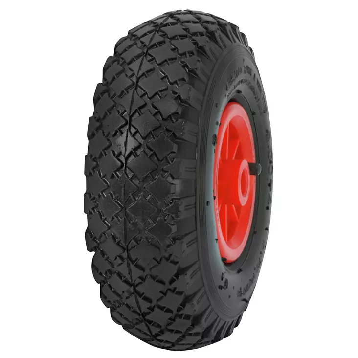 Pyörä 3.00X4/4 Muovi/Liukul. Täydellinen - Ilmakumirenkaat - XPM26085A - 1