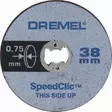 Dremel 409SC Ohut Katkaisulaikka 38 mm 5 kpl - Dremel pienoistyökalun tarvikkeet - 2615S409JB - 1