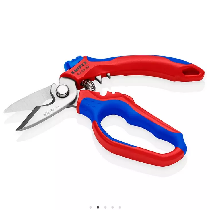 SÄHKÖASENTAJAN SAKSET 160MM KNIPEX - Sähkömiehen pihdit ja kuorijat - 950520SB - 1