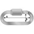 Ketjun Pikalukko 16mm 1kpl Y - Luokittelemattomat ketjut ja tarvikkeet - V1655C - 9