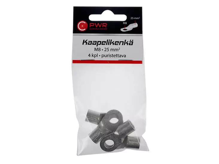 Kaapelikenkä M8 25mm² 4kpl Puristettava - Liittimet - 29-4403-C - 1