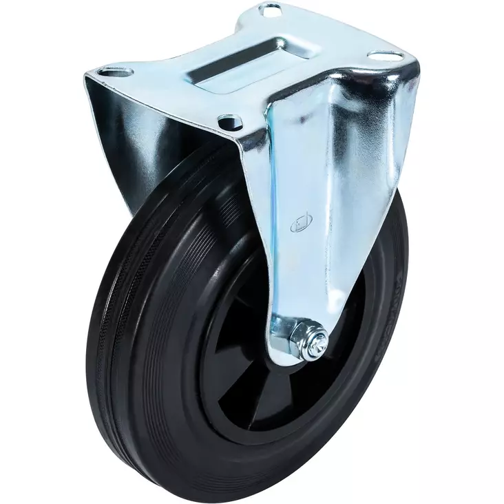 Kiintopyörä 160mm Musta - Vaunu- ja kalusterenkaat - X008190C - 1