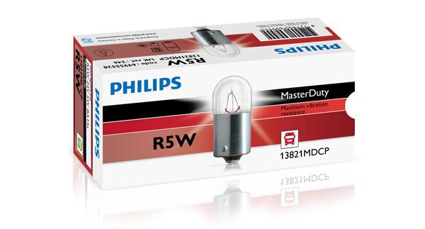 AUTOL.PHILIPS R5W 24V 5W MASTERDUTY - Polttimot - 100-13821MD - 1