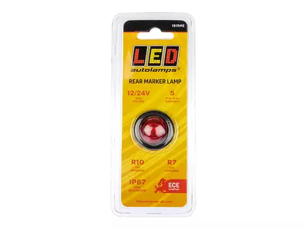 LED-ÄÄRIVALO PUNAINEN 12/24V HALK. 28MM - Peräkärryn valot - 181RME - 2