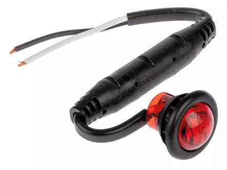 LED-ÄÄRIVALO PUNAINEN 12/24V HALK. 28MM - Peräkärryn valot - 181RME - 1