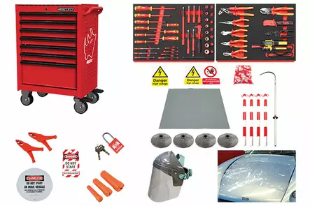 BOXO TYÖKALUVAUNU 7071AR VDE-TYÖKALUILLA - Työkaluvaunut - 285-7071AR-VDE - 1