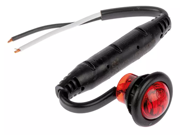 LED-ÄÄRIVALO PUNAINEN 12/24V HALK. 28MM - Peräkärryn valot - 181RME - 1