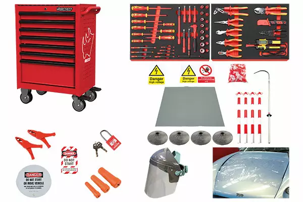 BOXO TYÖKALUVAUNU 7071AR VDE-TYÖKALUILLA - Työkaluvaunut - 285-7071AR-VDE - 1