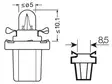 OSRAM ORIGINAL 12V B8,5D 1,2W - Polttimot - 10-2721MF - 2