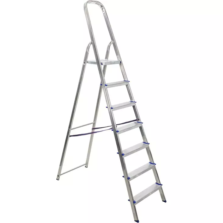 Taloustikas 7-Askelmaa Alu 1490mm Alfa - Tikkaat - AT007F - 1