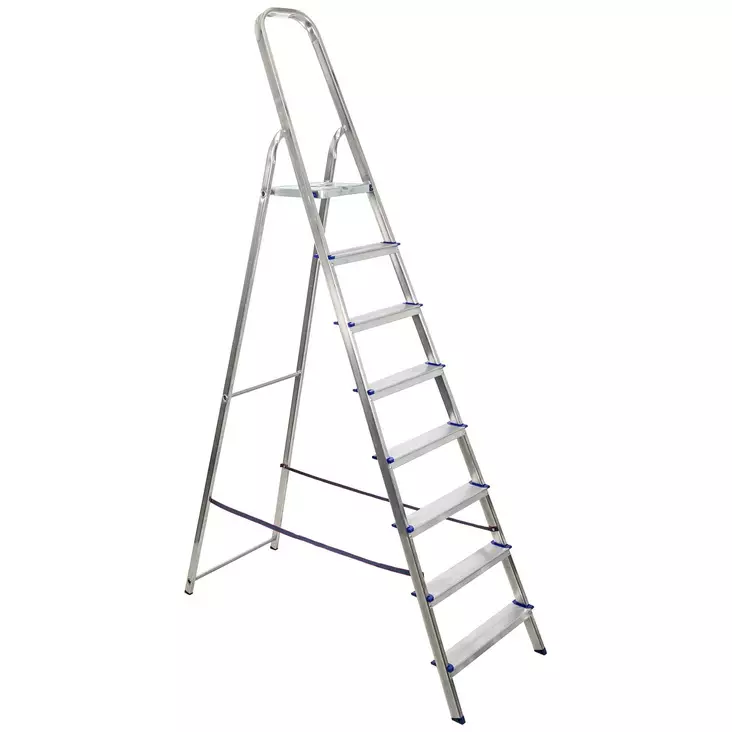 Taloustikas 8-Askelmaa Alu 1710mm Alfa - Tikkaat - AT008F - 1