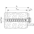 Betoniruuvi 10X100 FBS2 50Kpl Hex - Kevytbetoniruuvit - FIS10100H - 3