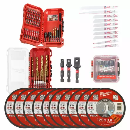 Milwaukee Tarvikesarja - Ruuvauskärjet ja pidikkeet - MWTARVIKESETTI - 1