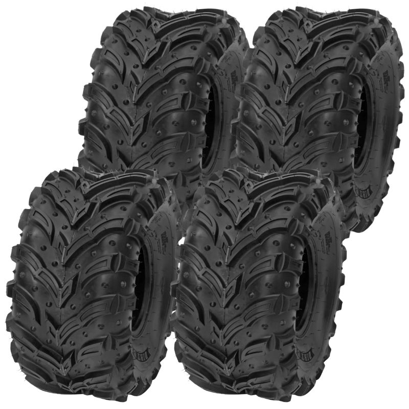 Deestone D936 Mud Crusher ATV/UTV Tire, 25x8.00-12, 6 Ply, Load Range C, Black Sidewall