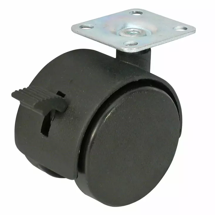 PYÖRÄ HUONEKALU 50MM 4KPL MVI LAIPPA+JARRU - Vaunu- ja kalusterenkaat - XPH50KJ - 1