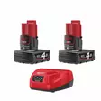 MILWAUKEE M12 AKKU+LATURIPAKETTI - Akku-laturipaketit - MWM12PAK - 1