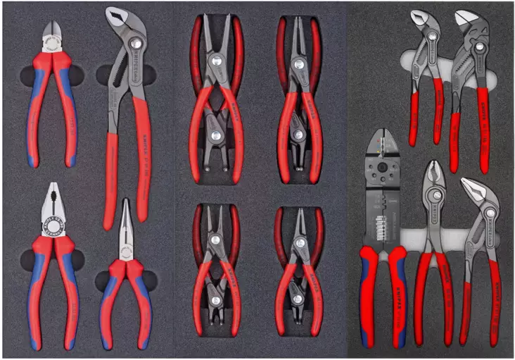 Knipex pihtisarja 17- osaa - Moduulit työkaluvaunuihin - 285-TKK - 1