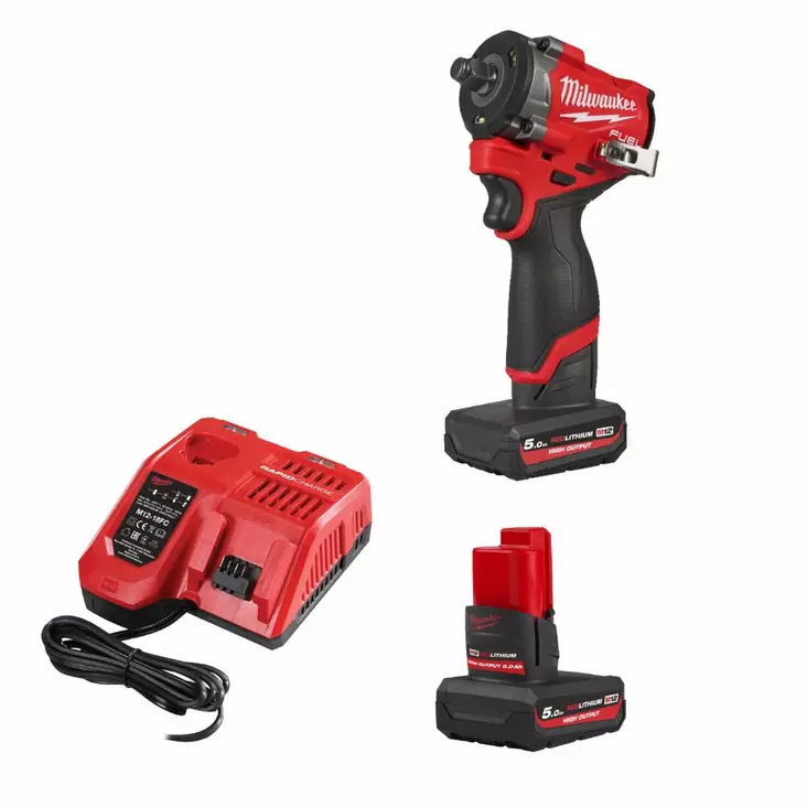 Paketti M12-18 FC mallin laturilla ja kahdella 5Ah akulla - Mutterinvääntimet - 4933493455PAK - 1