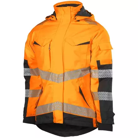 TALVITAKKI AMBER NAISTEN FL.ORANS/MUSTA LK2 - Talvityötakit - PAT524NO-2XL - 1