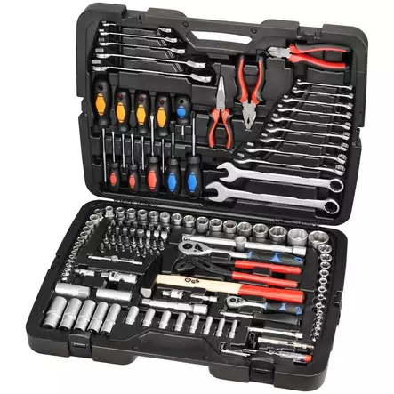 TYÖKALUSARJA 141-OS. 1/4" JA 1/2" - Hylsysarjat - IKH1004XL - 1