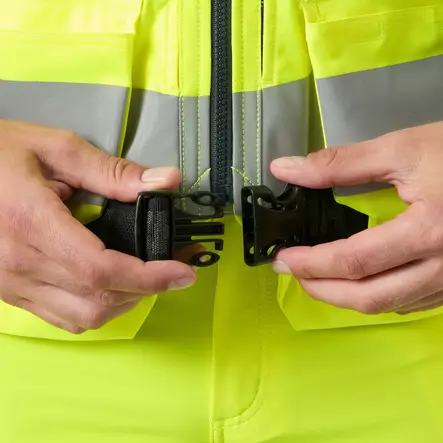 Helly Hansen Työkaluliivi HI-VIS ALNA 4X CNCT FL.Kel./Ebony HH Connect yhteensopiva liivi - Suojavarusteet - 27-27-HH77130-369-2XL - 2