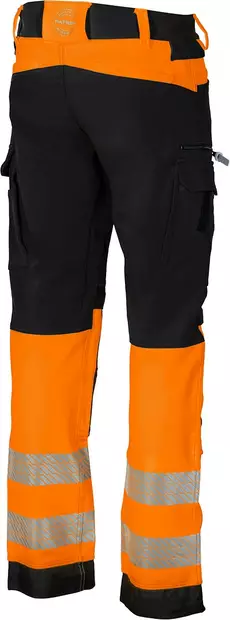 Miesten Stretchhousu Luka Hi-Vis Oranssi/Musta - Kesätyöhousut - PAT615O-2XL - 2