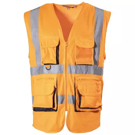 Patron MULTI POCKET LK2 FL.Oranssi Huomioliivi - Työliivit ja työkaluvyöt - PAT536O-2XL - 1