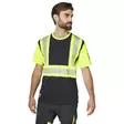 HELLY HANSEN TYÖ T-PAITA ICU FL.KELT/MUSTA LK1 - T-paidat - HH79271-369-2XL - 1