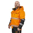 TALVITAKKI ANTON FL.ORANS/MUSTA LK2 - Talvityötakit - PAT524O-2XL - 1