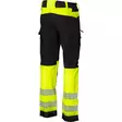 Huomiohousu Luka Hi-Vis Kelt/Musta LK1 - Kesätyöhousut - PAT615KM-2XL - 2