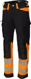 Miesten Stretchhousu Luka Hi-Vis Oranssi/Musta - Kesätyöhousut - PAT615O-2XL - 1