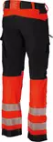 Miesten Stretchhousu Luka Hi-Vis Punainen/Musta - Kesätyöhousut - PAT615P-2XL - 2