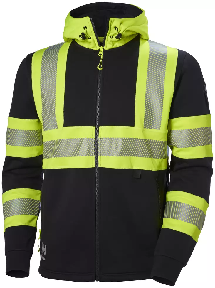 HUPPARITAKKI ICU FL.KELTA/MUSTA LK1 - Kesätyötakit - HH79273-369-2XL - 2